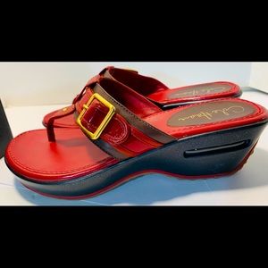 Cole Haan Nike Air Maddy Size 7B DK CHOC RED